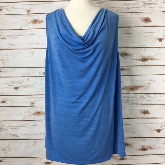 Jaclyn Smith Tops - Jaclyn Smith Blue Striped Sleeveless Knit Top